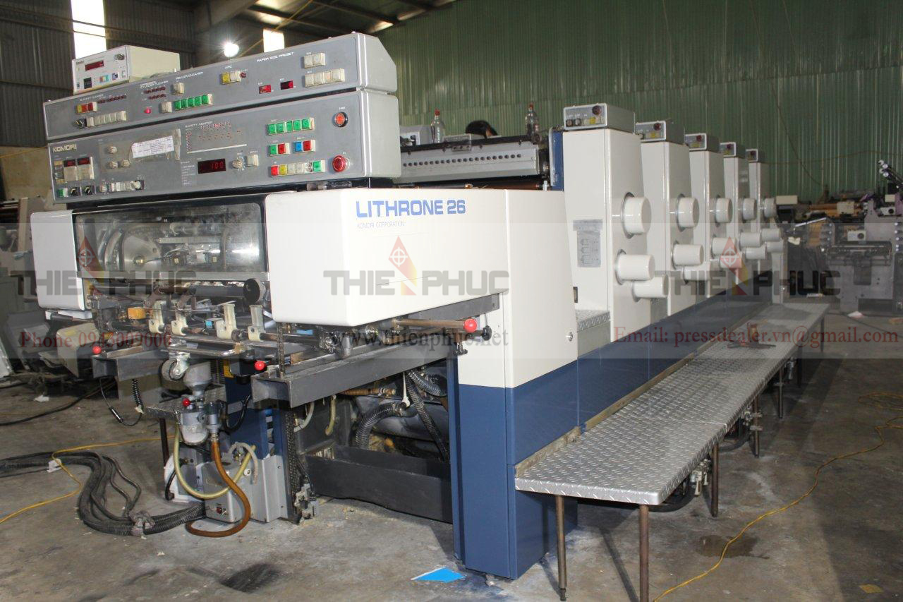 Máy in 5 màu Komori Lithrone L526 TP252